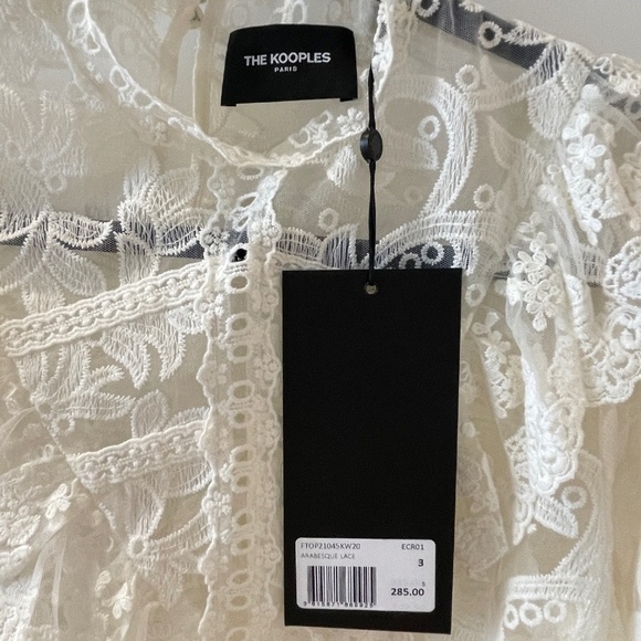 THE KOOPLES LACE TOP NEW WITH TAGS SIZE 3 - Picture 4 of 9